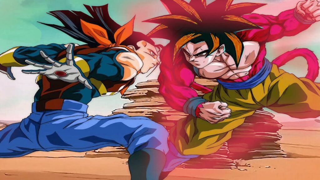 Goku becomes the legendary SSJ4 and crushes Super Android No.17, Goku ...